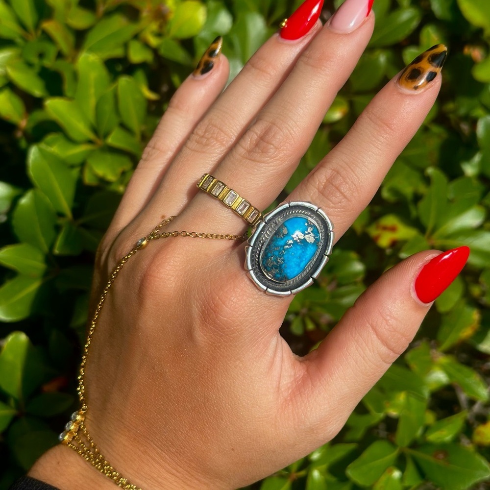 Round Turquoise Ring
